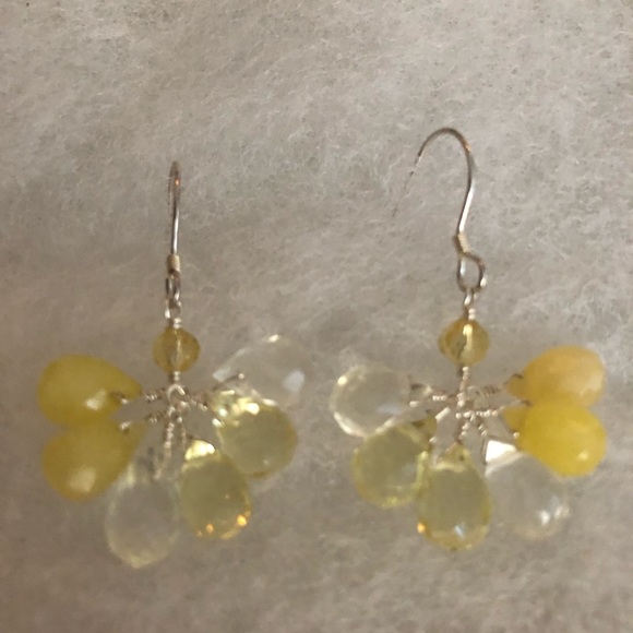 Giu Giu Lemon and clear Quartz Earrings - Picture 5 of 8